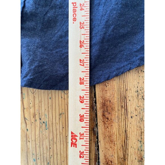 Heritage Report Collection Mens Slim Fit Soft Touch Shirt Button-Up Shirt L Navy - Picture 8 of 8